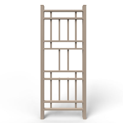 Dura-Trel Wellington 28 x 75 Inch PVC Vinyl Outdoor Garden Patio Trellis, Mocha