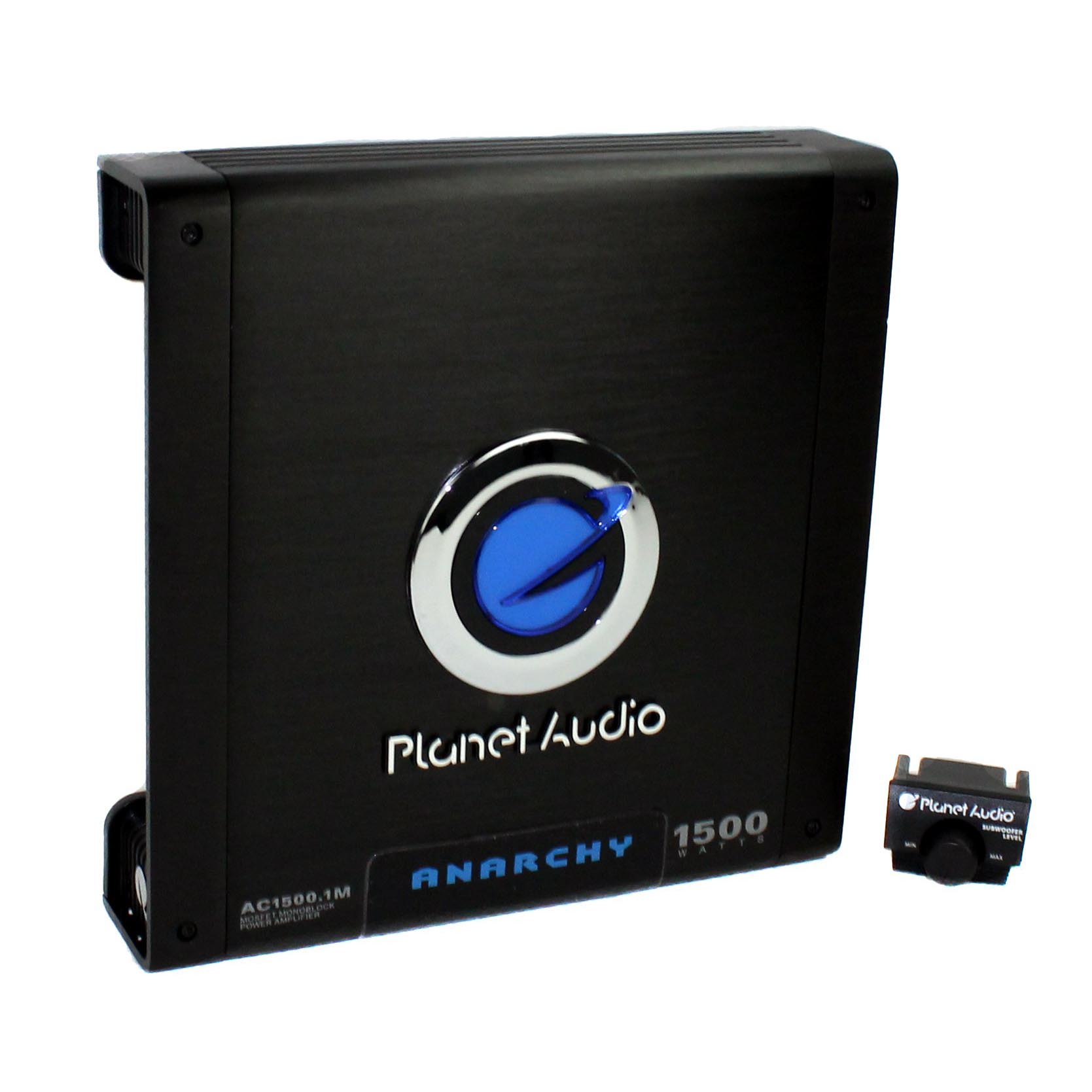 Planet Audio AC15001M Car Audio Amplifier with Remote & BOSS 8 Gauge Wiring Kit - Find Fresh Goods
