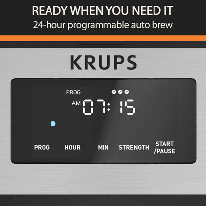 Krups Simply Brew Drip Coffee Maker, 12 Cups, KM208D50