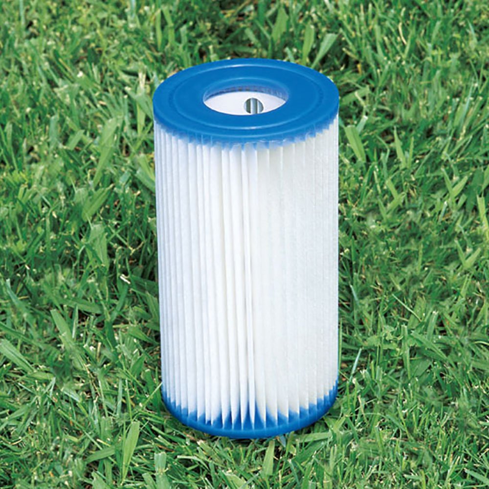 Intex Metal Frame Above Ground Pool w/ Pump, Filter Cartridge 6 Pack, and Cover