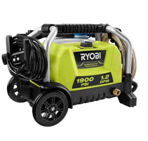 RYOBI RY1419MTVNM 1900 PSI 1.2 GPM Cold Water Wheeled Electric Pressure Washer