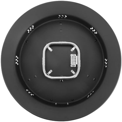 Pirecart 24 inch Portable Fire Pit 58,000 BTU Outdoor Propane Gas Fire Pit Bowl with Cover & Lava Rock