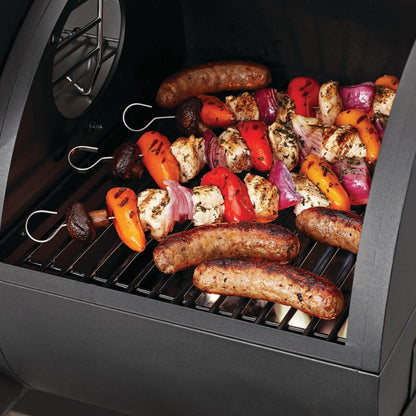 Expert Grill 28" Charcoal Offset Smoker Grill with Side Firebox, Black, New