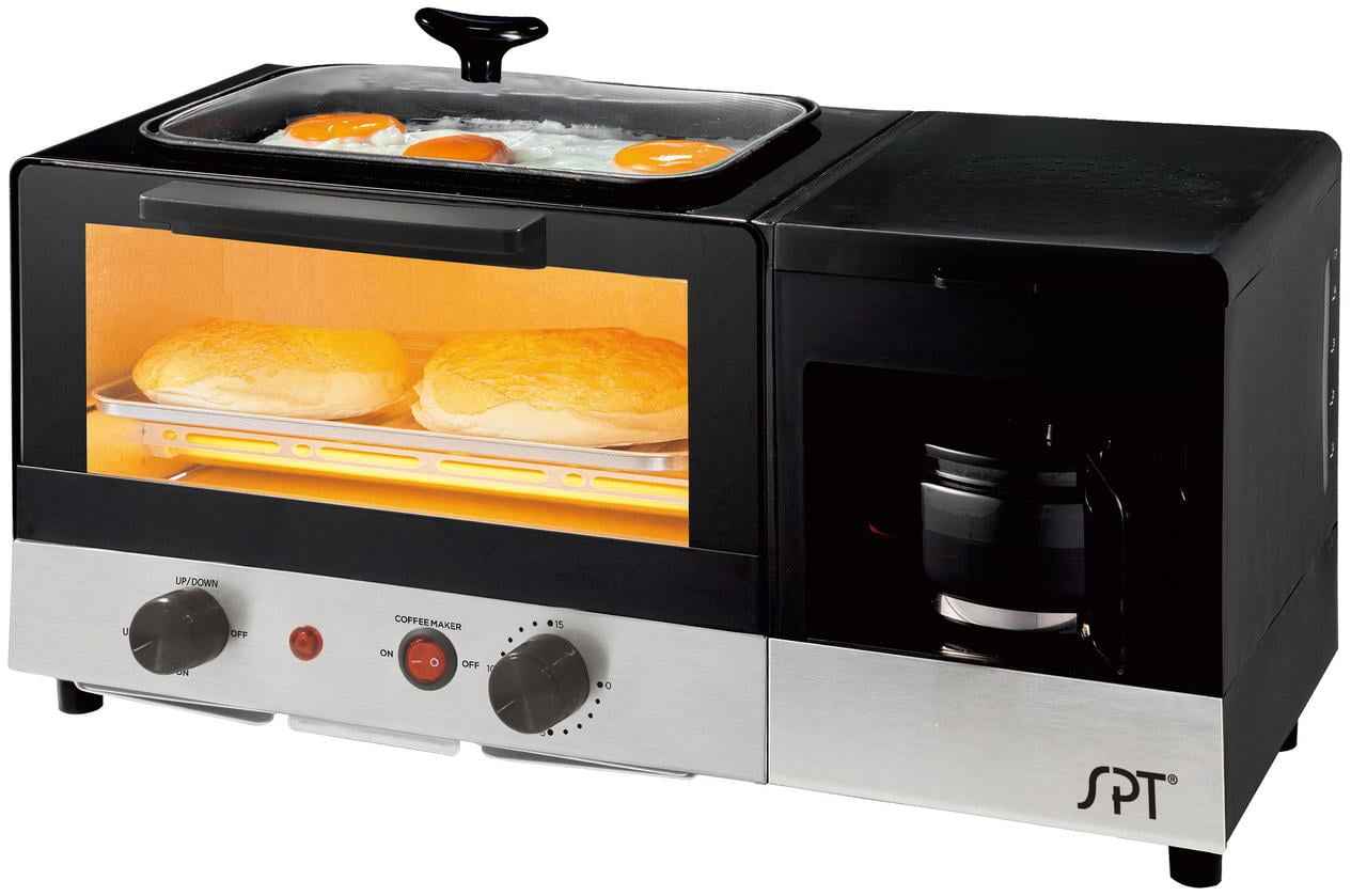 SPT BM-1120B 3-in-1 Breakfast Maker - Stainless Steel, Black