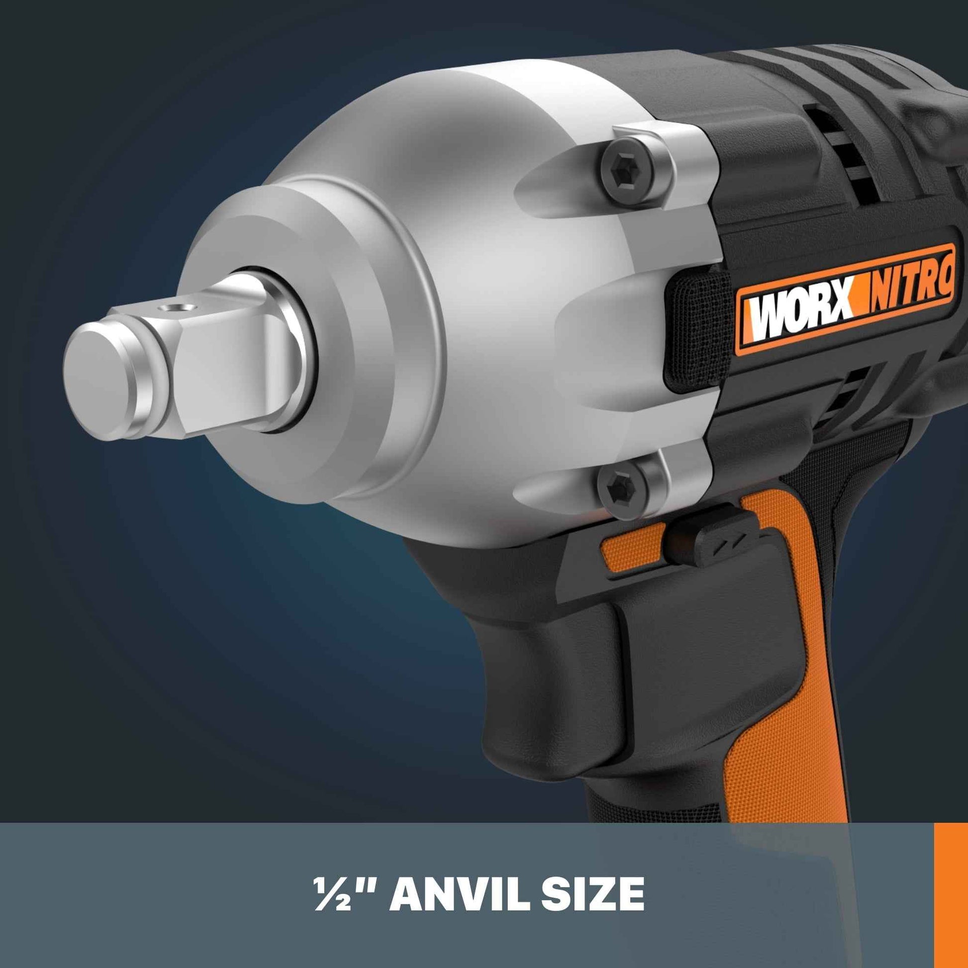 Worx Nitro WX272L.9 20V Power Share 1/2" Cordless Impact Wrench with Brushless Motor (Tool Only) Battery and Charger Not Included