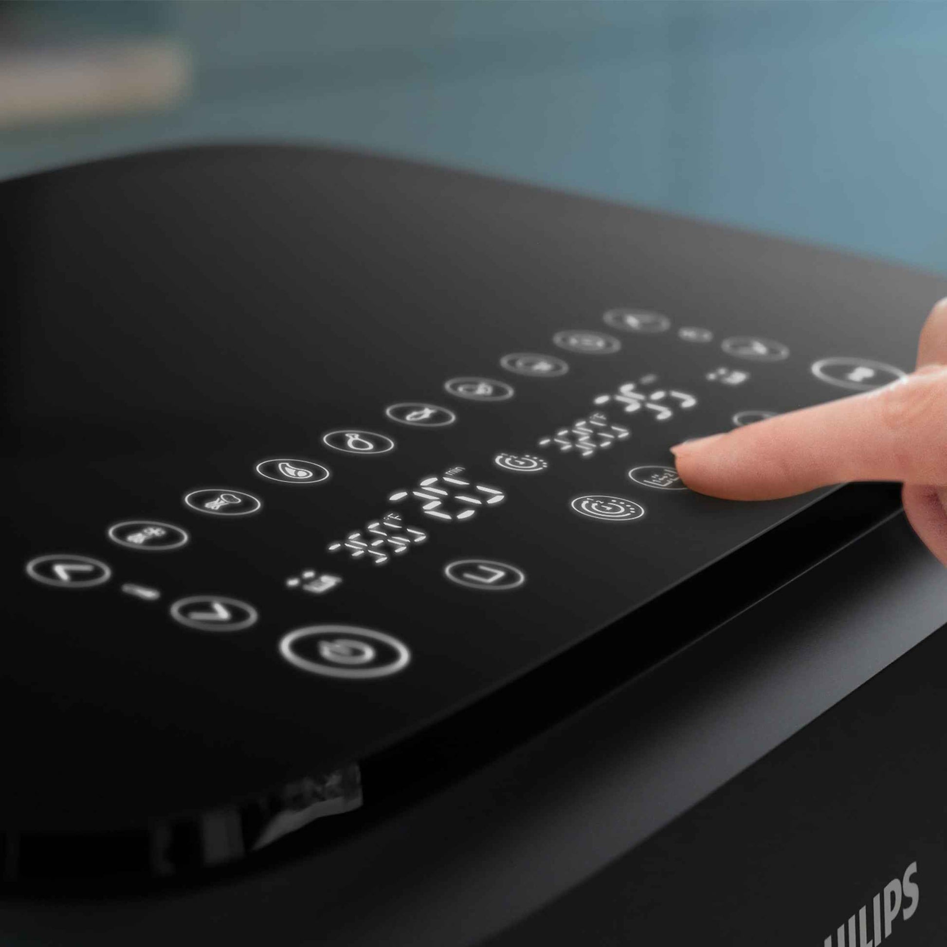 Philips 3000 Series Dual-Basket Airfryer, 9.5 Qt (9L) Capacity, Black, Silver Handles