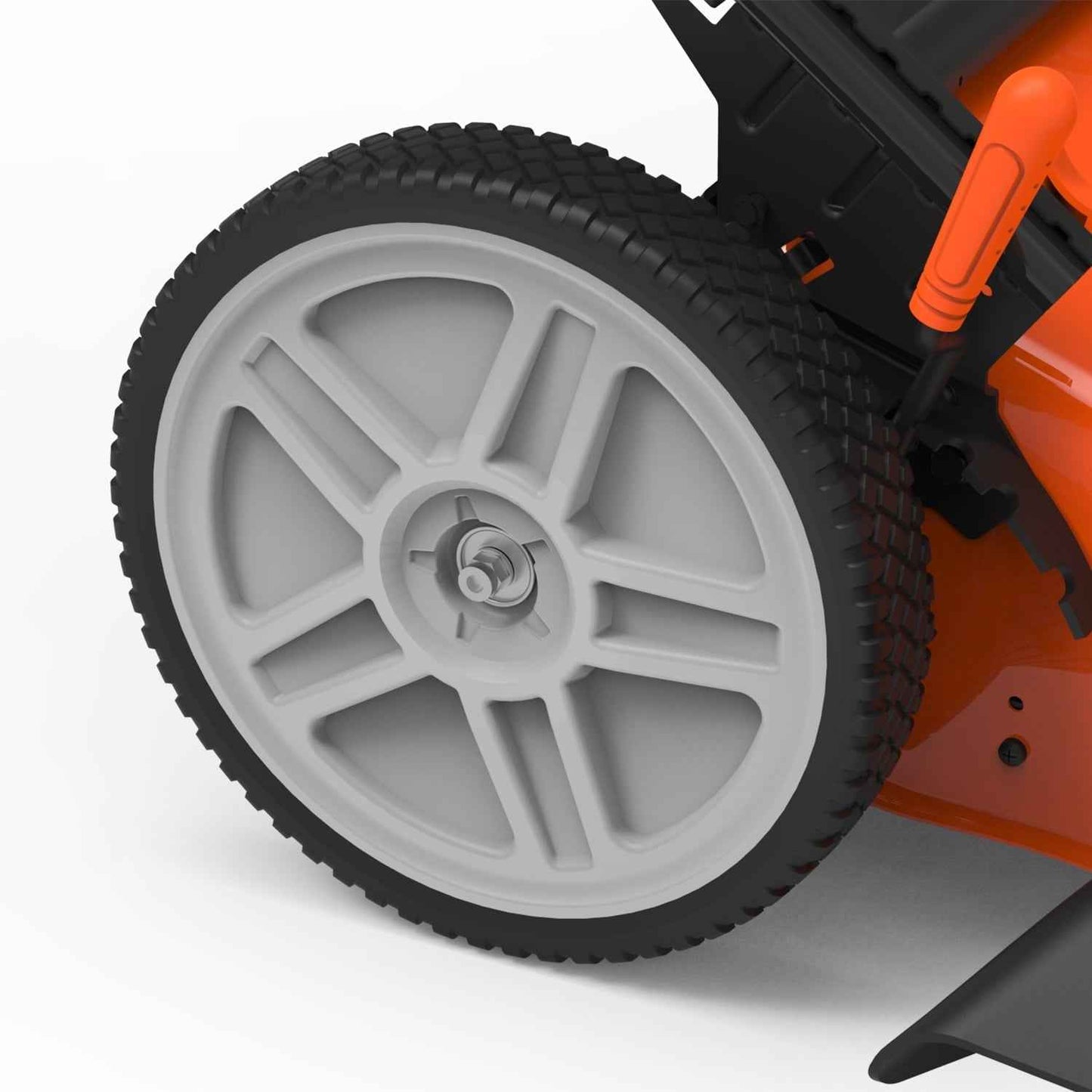 Yard Force YF22-3N1SPVS-SC Self-Propelled RWD Lawn Mower, 150cc Briggs & Stratton Engine, 22” Steel Deck, Vertical Storage, 2-Year Warranty, 7-Position Height Adjustment, and 3-in-1 Cutting