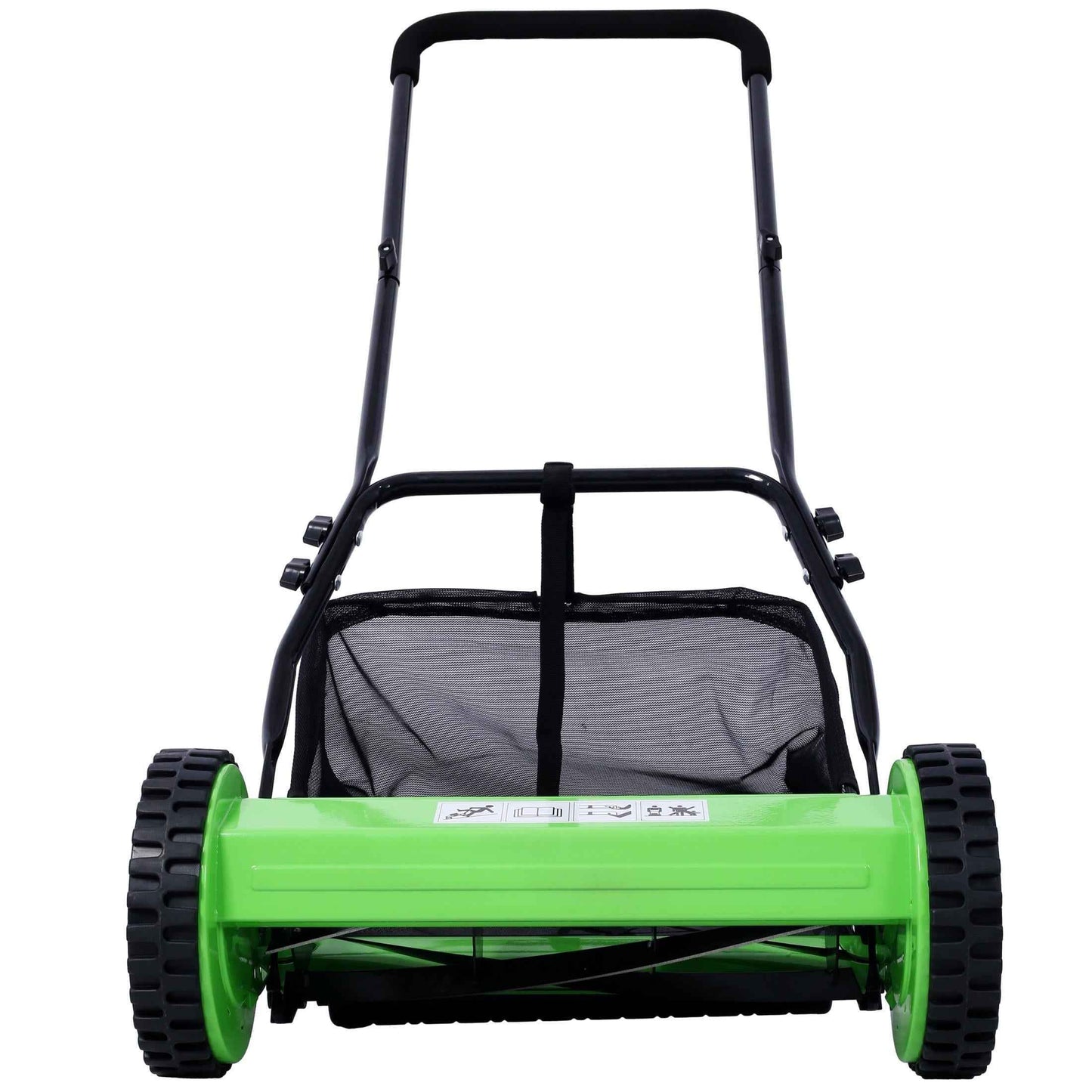 CASEMIOL 14" 5-Blade Manual Push Reel Lawn Mower with Grass Catche, Green