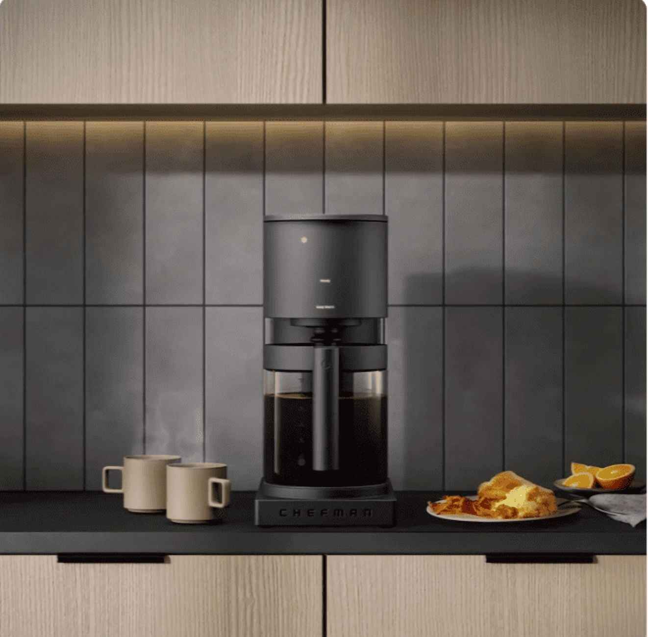 Chefman Caffeinator Drip 14-Cup Programmable Coffee Maker, Black