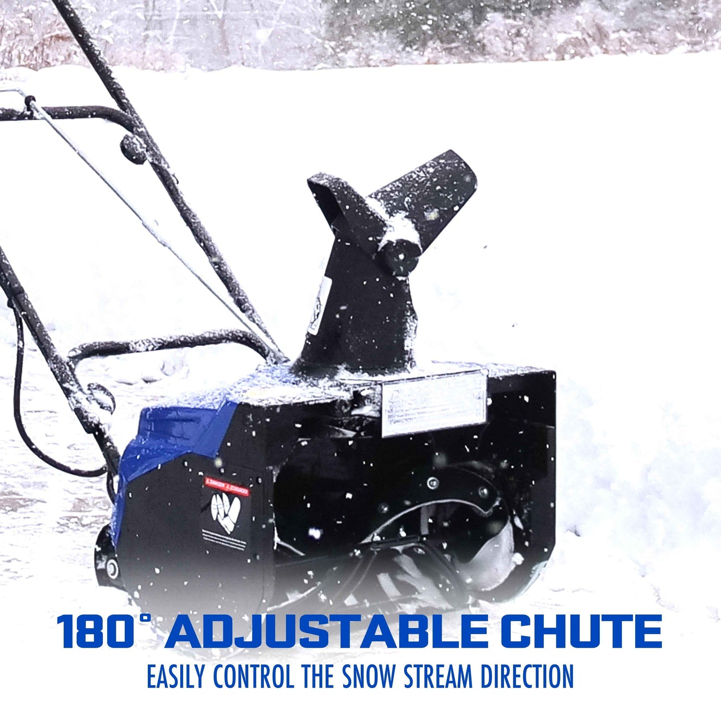 Snow Joe 18-inch Electric Single-Stage Snow Blower W/ Headlight, 15-Amp