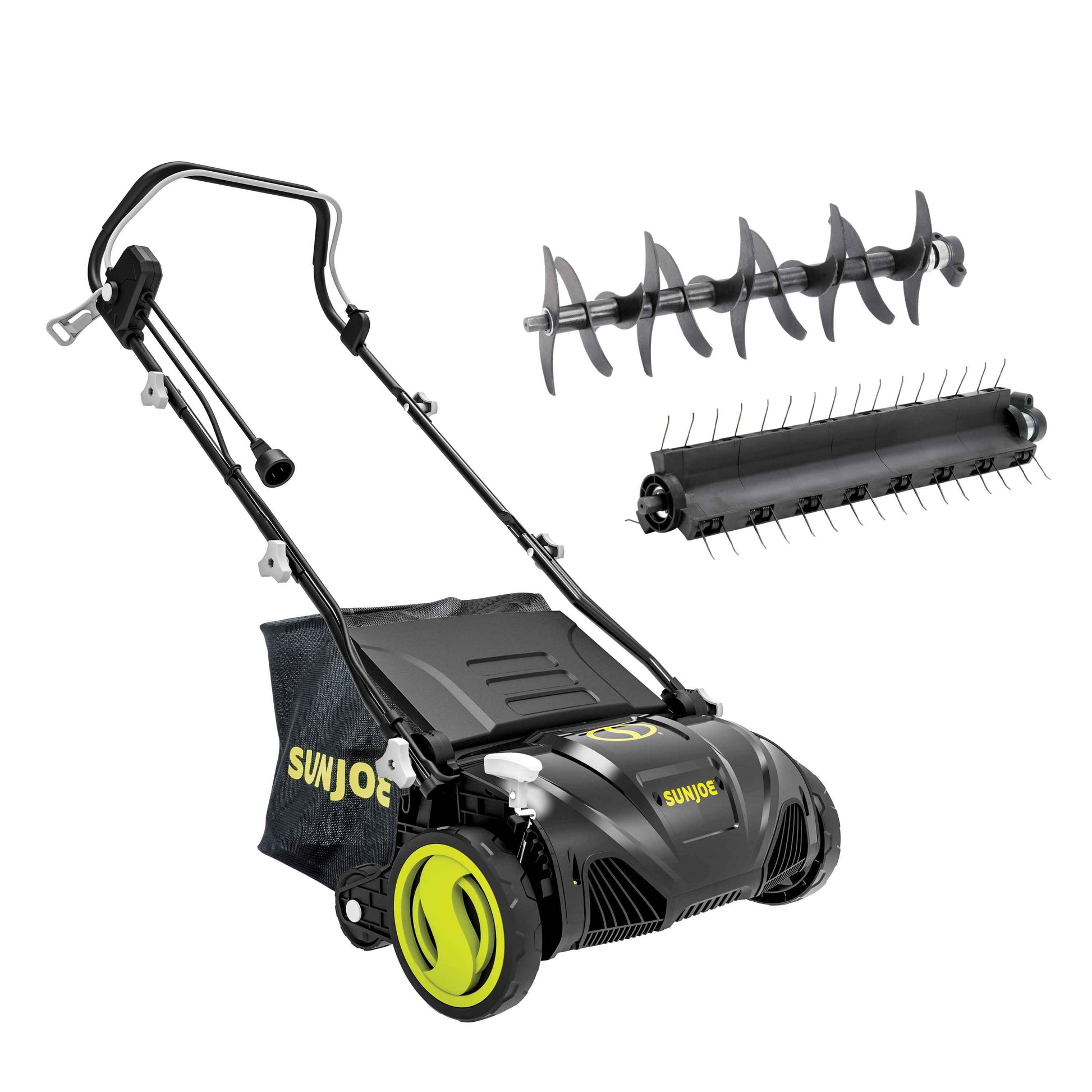 Sun Joe 15" Electric Lawn Dethatcher + Scarifier, 13-Amp, Adjustable Height