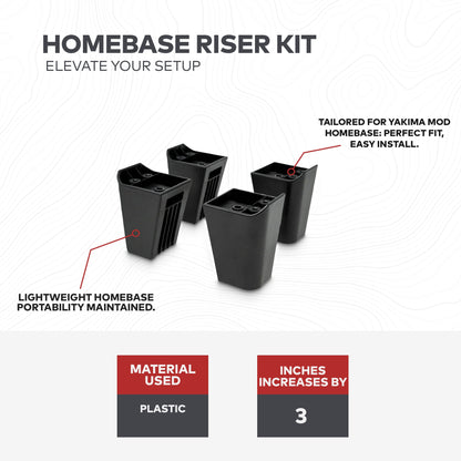 Yakima MOD Riser Kit Compatible with MOD HomeBase for Added Height Up to 3 Inch - Find Fresh Goods