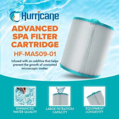 Hurricane 3 Pack HF-MAS09-01 Advanced Pool and Spa Filter Cartridge Replacement