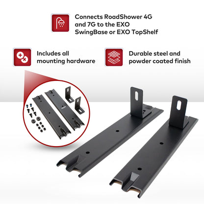 YAKIMA EXO Modern RoadShower Alloy Steel Powder Coated Finish Adaptor Kit, Black - Find Fresh Goods