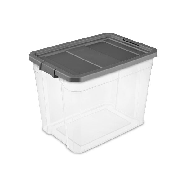 Sterilite 108 Qt Clear Stacker Storage Container Tote w/ Latching Lid, 16 Pack