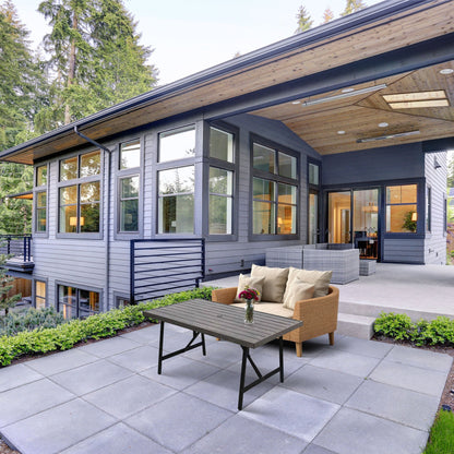 Four Seasons Courtyard Norwalk Slat Top Aluminum All Weather Patio Dining Table