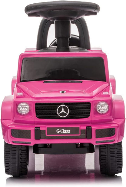 Best Ride On Car Kids Toddler Outdoor Stroller Mercedes G-Wagon Push Car, Pink