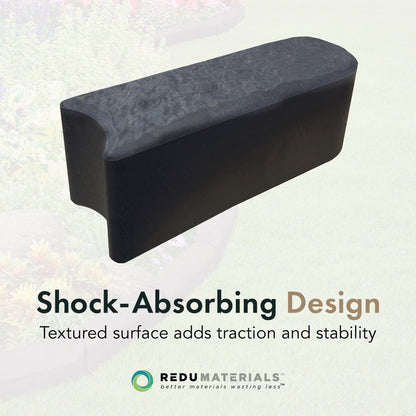 Garden Central 12 Pack 12 "x 4" Stomp Edge Slate Lightweight Garden Borders