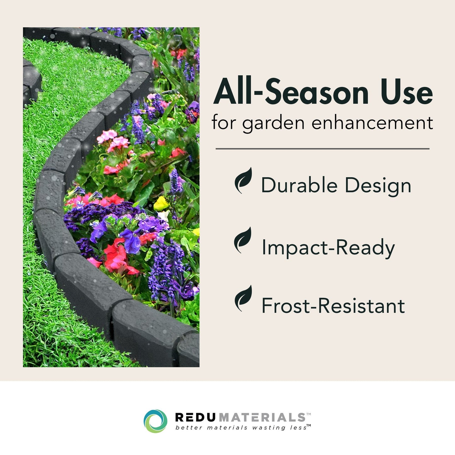 Garden Central 12 Pack 12 "x 4" Stomp Edge Slate Lightweight Garden Borders