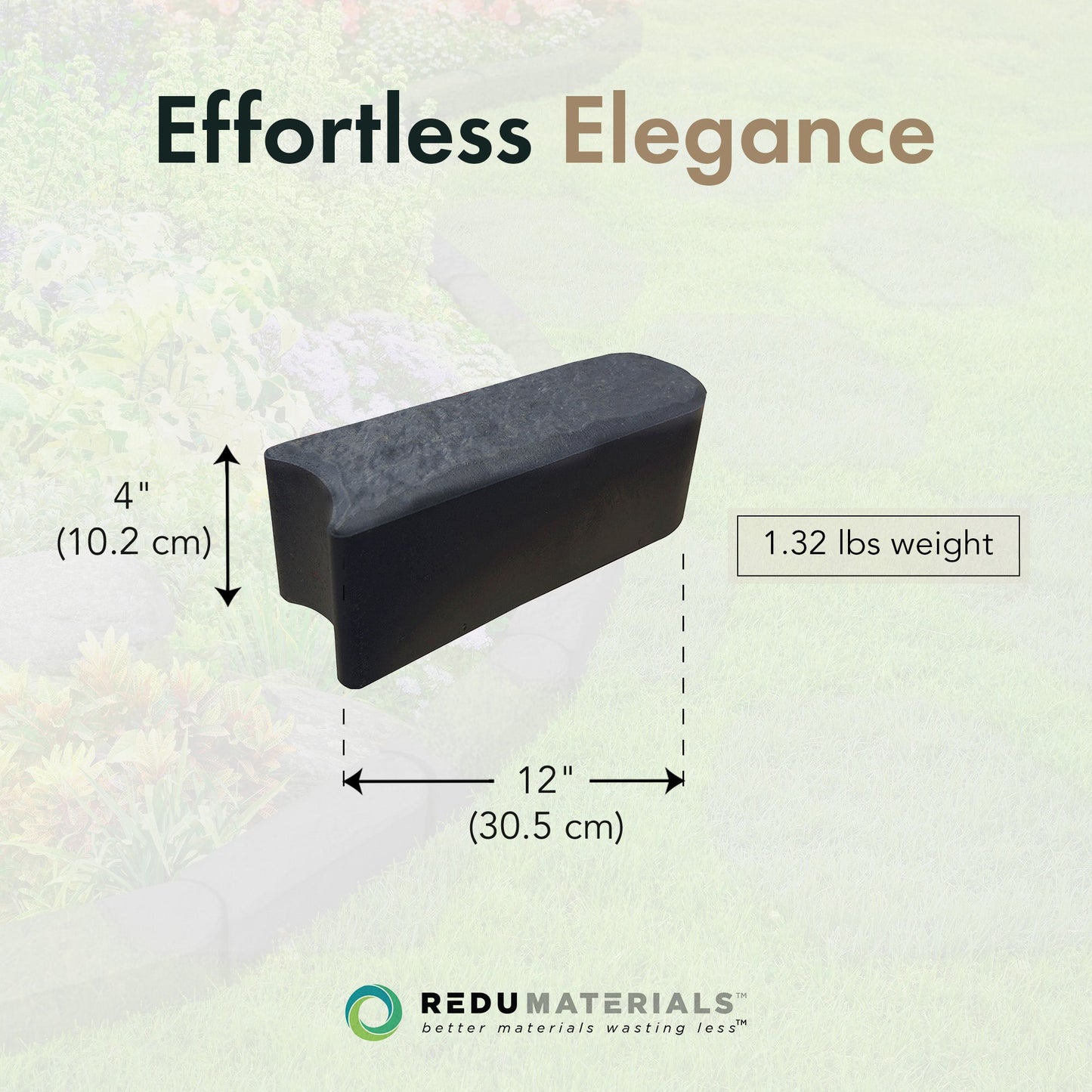 Garden Central 12 Pack 12 "x 4" Stomp Edge Slate Lightweight Garden Borders