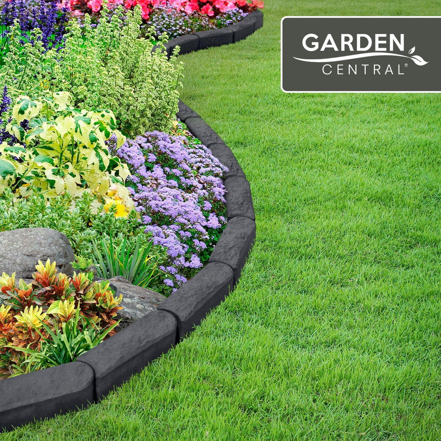 Garden Central 12 Pack 12 "x 4" Stomp Edge Slate Lightweight Garden Borders