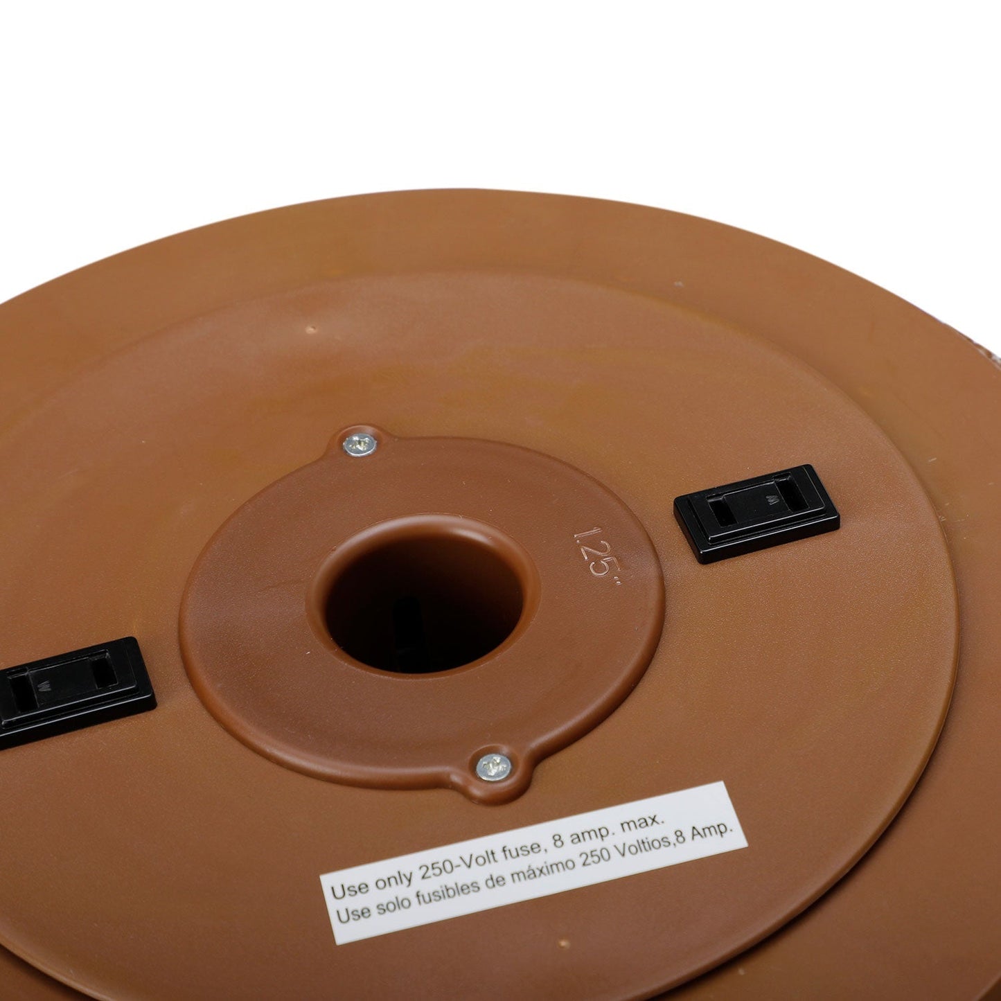 Home Heritage 1-1.75" Artificial Christmas Tree Base Rotating Metal Stand, Brown