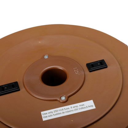 Home Heritage 1-1.75" Artificial Christmas Tree Base Rotating Metal Stand, Brown