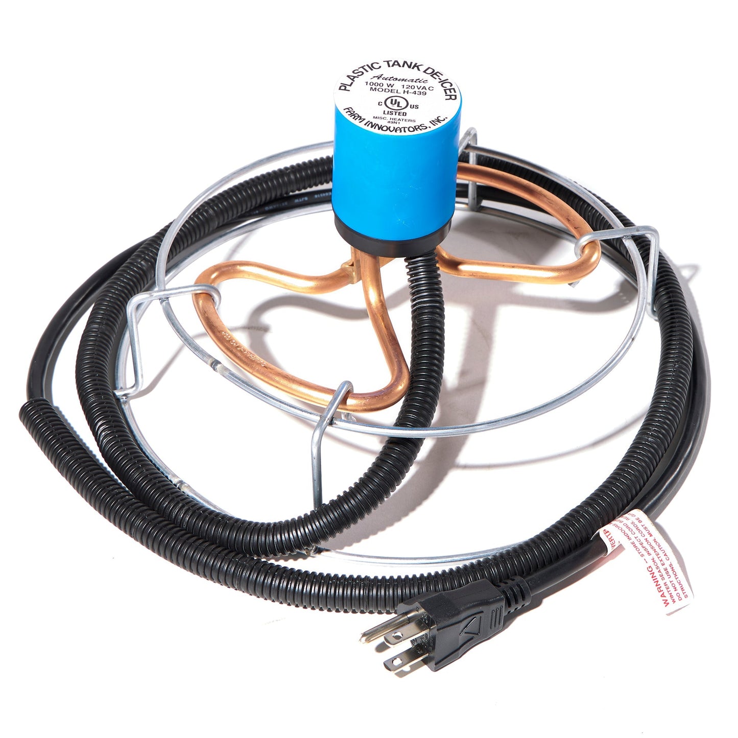 Farm Innovators H-439 1000 Watt Cast Aluminum Submergible Water Deicer