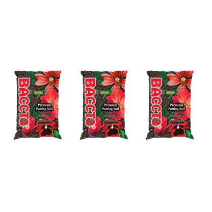 Michigan Peat General All Purpose Premium Potting Soil w/Perlite, 50lbs (3 Pack)