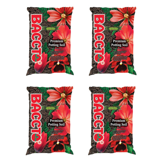 Michigan Peat General All Purpose Premium Potting Soil w/Perlite, 25lbs (4 Pack)