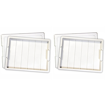 Elizabeth Ward Bead Storage Solutions Craft Supplies Organizer Tray (2 Pack)