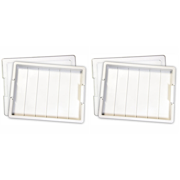 Elizabeth Ward Bead Storage Solutions Craft Supplies Organizer Tray (2 Pack)