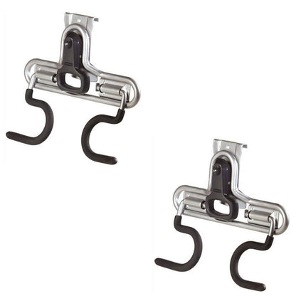 Rubbermaid FastTrack Wall S Hook 2 Handle Tool Storage Organizer Rack (2 Pack)