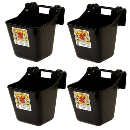 Little Giant HF12BLACK 12 Quart Mountable Plastic Hook Feeder, Black (4 Pack)