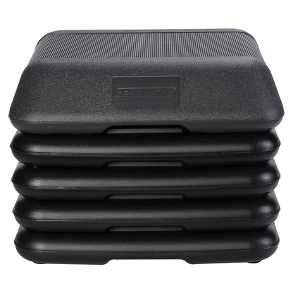 HolaHatha Aerobic High Step Platform, Home Gym Fitness Equipment with Risers