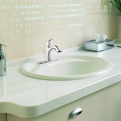 HomePointe Single Loop Handle Kitchen Faucet With Pull Out Spray, Chrome Finish