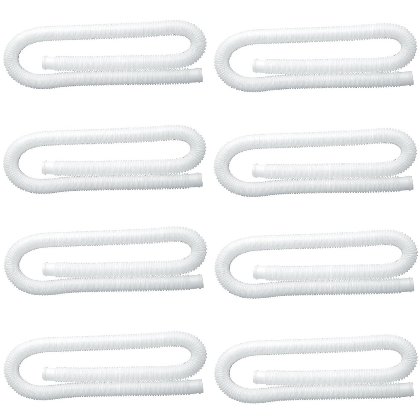 Intex 1.25 Inch Diameter Accessory Pool Pump Replacement Hose 59In Long (8 Pack)