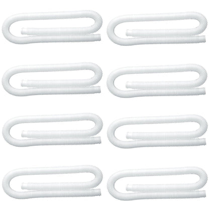 Intex 1.25 Inch Diameter Accessory Pool Pump Replacement Hose 59In Long (8 Pack)