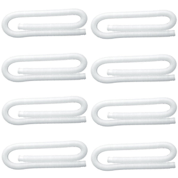 Intex 1.25 Inch Diameter Accessory Pool Pump Replacement Hose 59In Long (8 Pack)