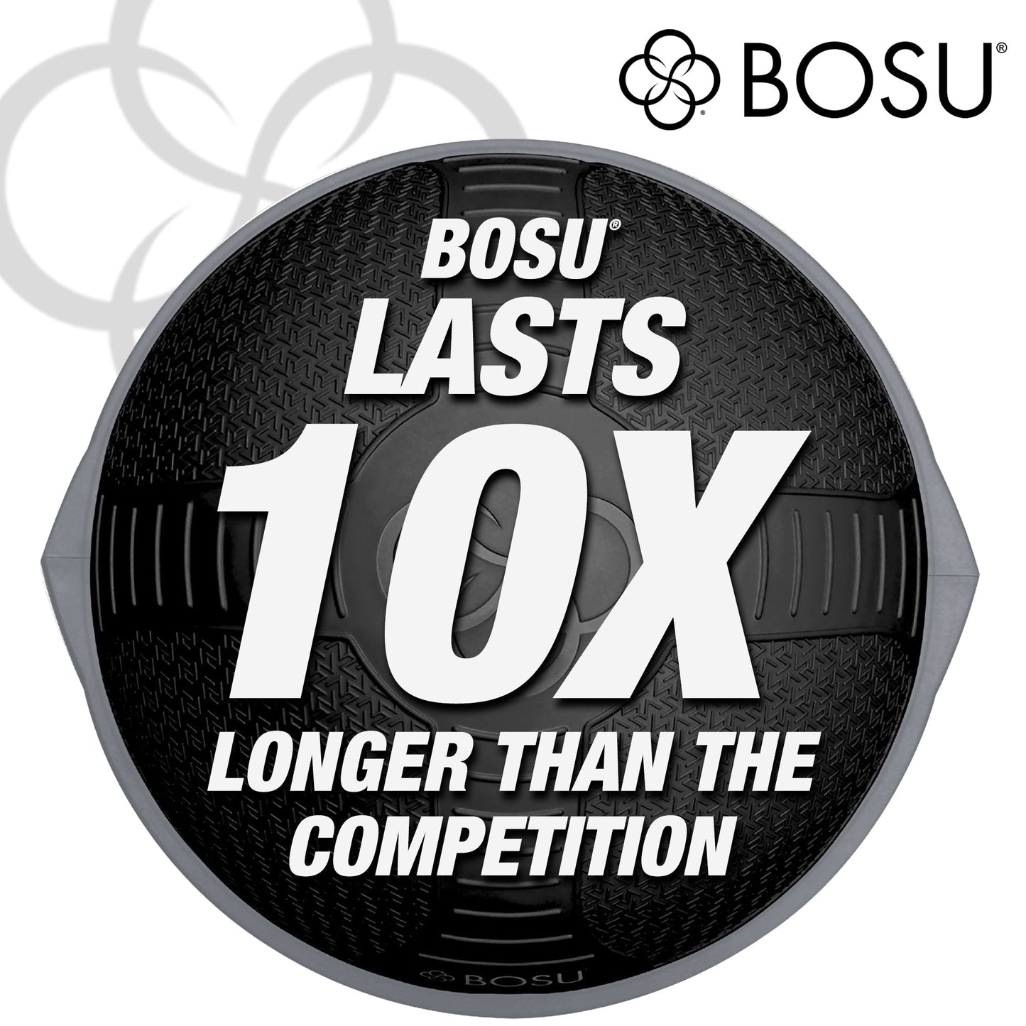 Bosu NEXGEN Balance Strength Trainer, Home Gym Workout Equipment, 26", Black