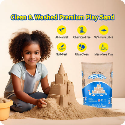 SandPiper 25 Pound Premium Grade Multi-Use Play Sand with Chemical Free Formula