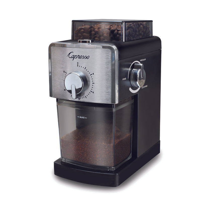 Capresso Black Plastic/Steel 8 oz Coffee Grinder