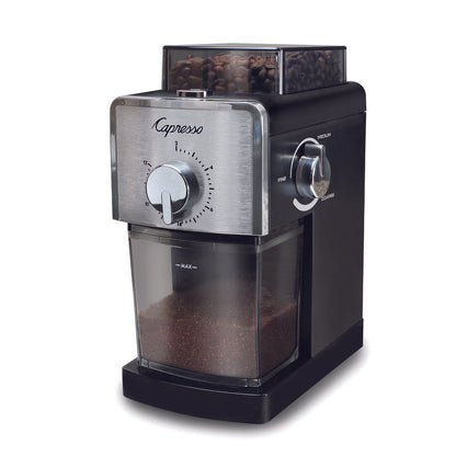 Capresso Black Plastic/Steel 8 oz Coffee Grinder