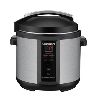 Cuisinart Stainless Steel Pressure Cooker 6 qt. Black/Silver