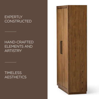 Maven Lane Uma Contemporary Wooden Cabinet in Refined Brown Finish