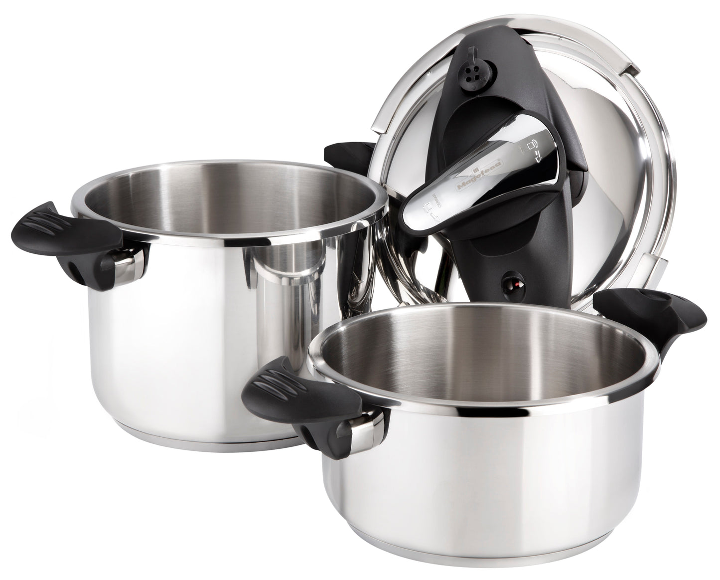 3 Piece Pressure Cooker Nova 4+6 Qt. Stainless Steel
