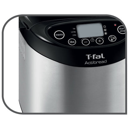 T-Fal Brushed Nickel Black Metal 2 lb. Breadmaker