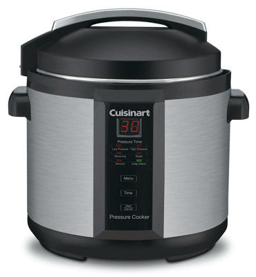 Cuisinart Stainless Steel Pressure Cooker 6 qt. Black/Silver