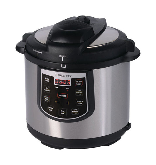 Presto Aluminum Pressure Cooker 6 qt Silver