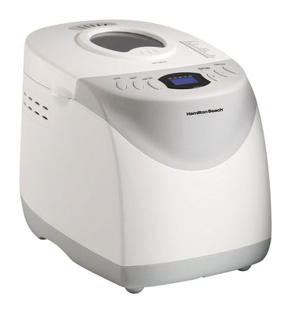 Hamilton Beach Matte White Plastic 2 lb. Breadmaker